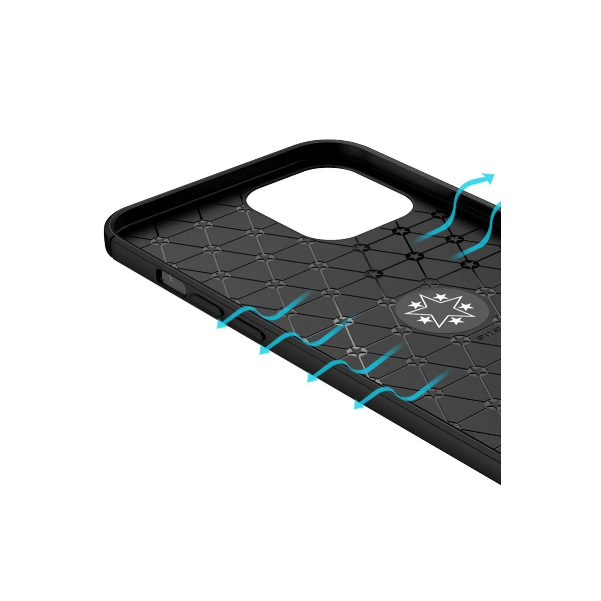 Newface Apple iPhone 12 Pro Max Kılıf Range Yüzüklü Silikon - Kırmızı
