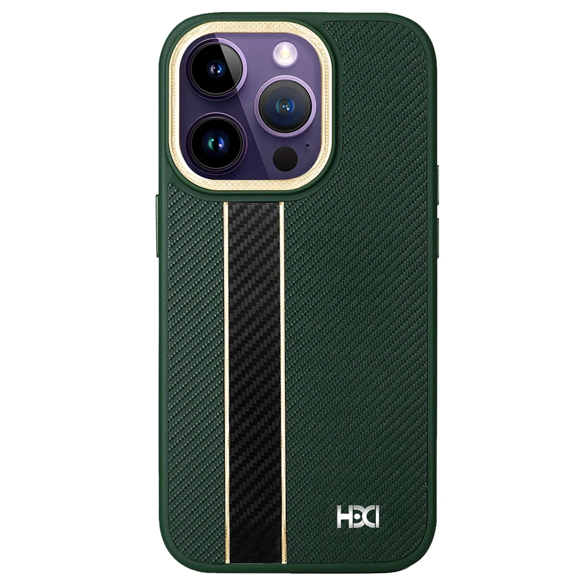 HDD Apple iPhone 14 Pro Kılıf HBC-163 Times Kapak - Koyu Yeşil