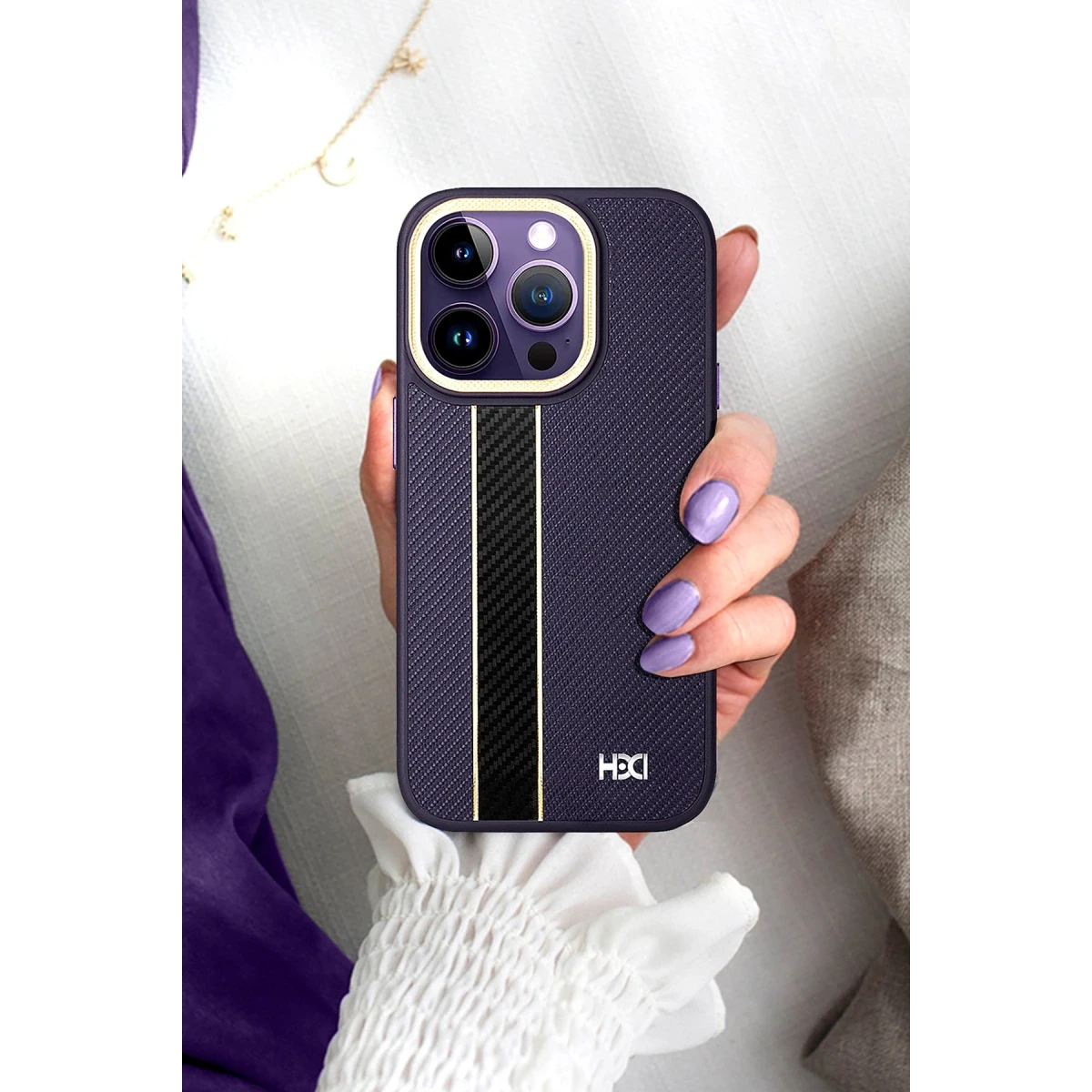 HDD Apple iPhone 14 Pro Max Kılıf HBC-163 Times Kapak - Siyah