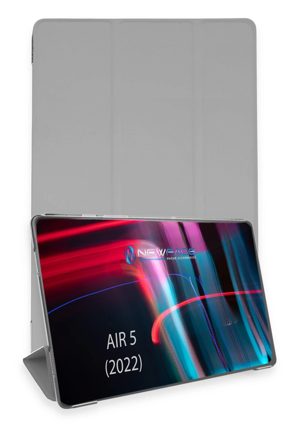 Newface iPad Air 5 (2022) Kılıf Tablet Smart Kılıf - Gri