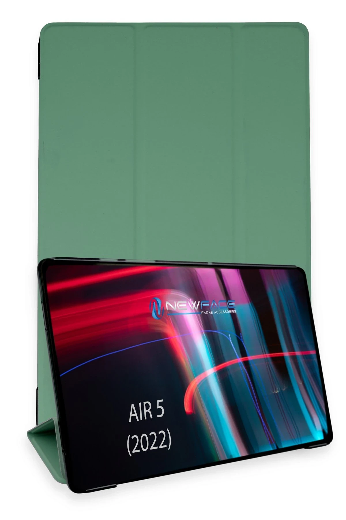 Newface iPad Air 5 (2022) Kılıf Tablet Smart Kılıf - Koyu Yeşil
