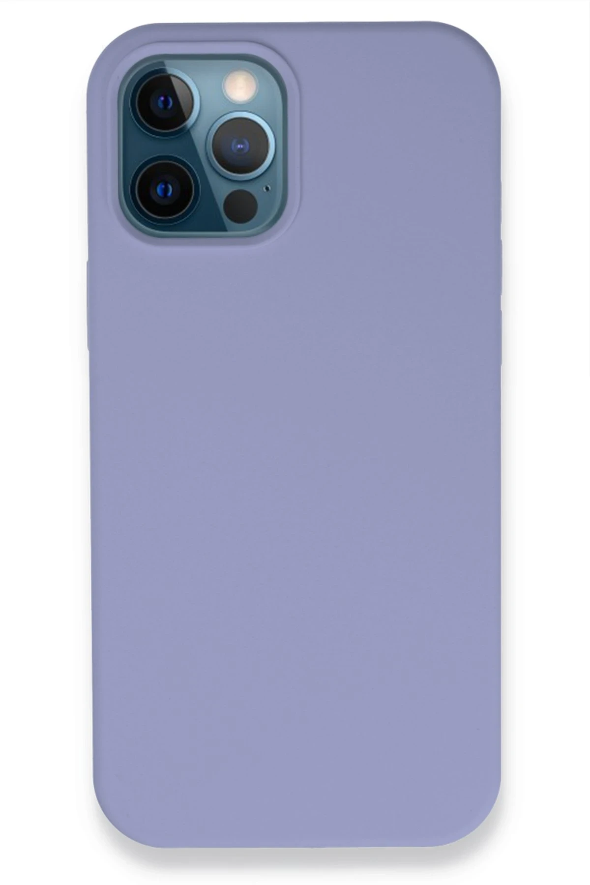 Newface Apple iPhone 12 Pro Max Kılıf Lansman Legant Silikon - Lila