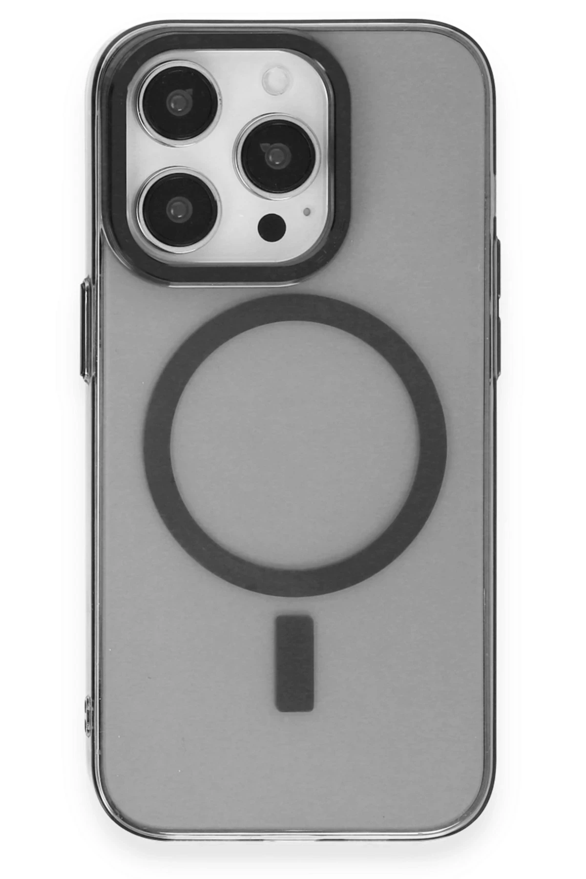 Newface Apple iPhone 14 Pro Kılıf Anka PC Magneticsafe Sert Metal Kapak - Siyah — görsel 2