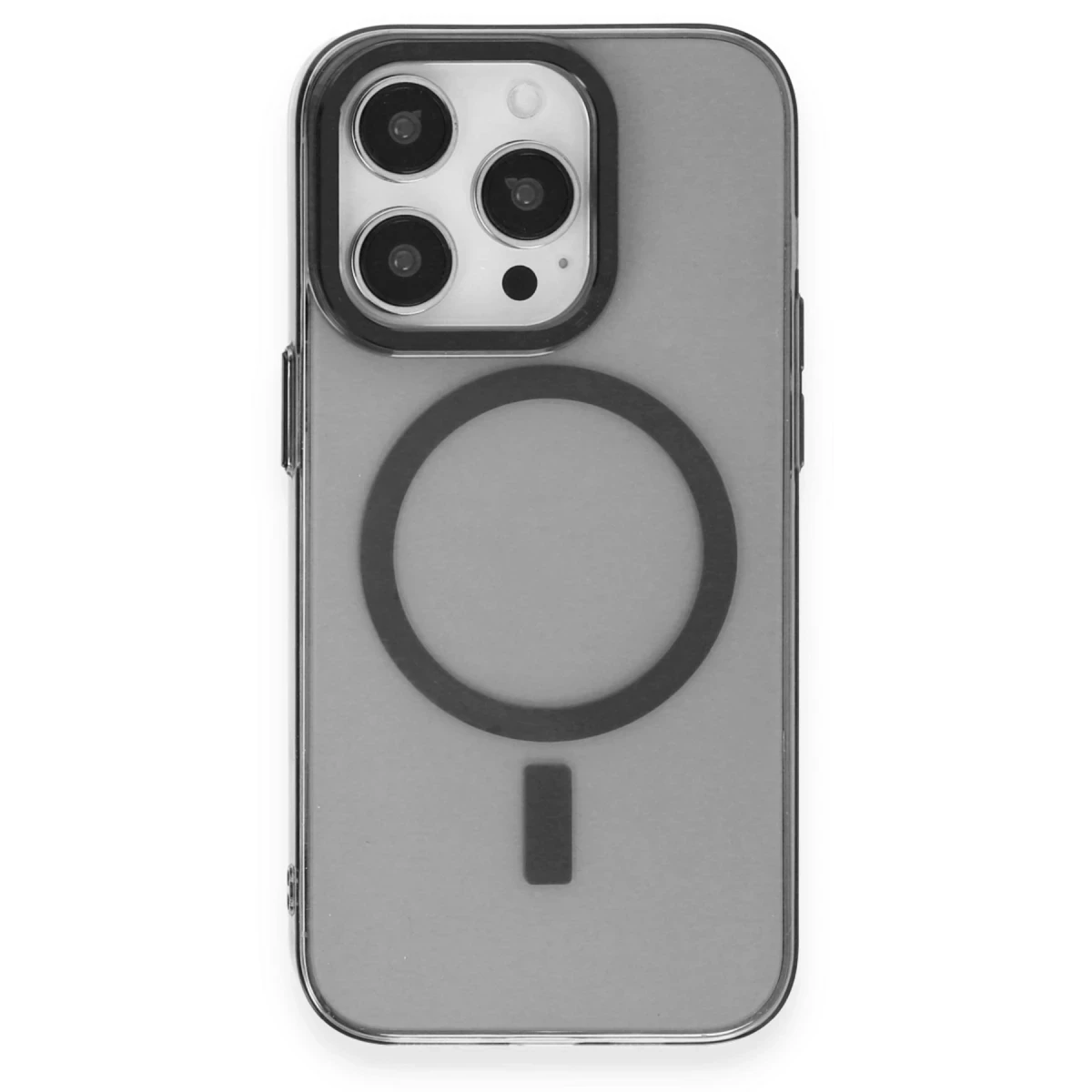 Newface Apple iPhone 14 Pro Kılıf Anka PC Magneticsafe Sert Metal Kapak - Siyah — görsel 6