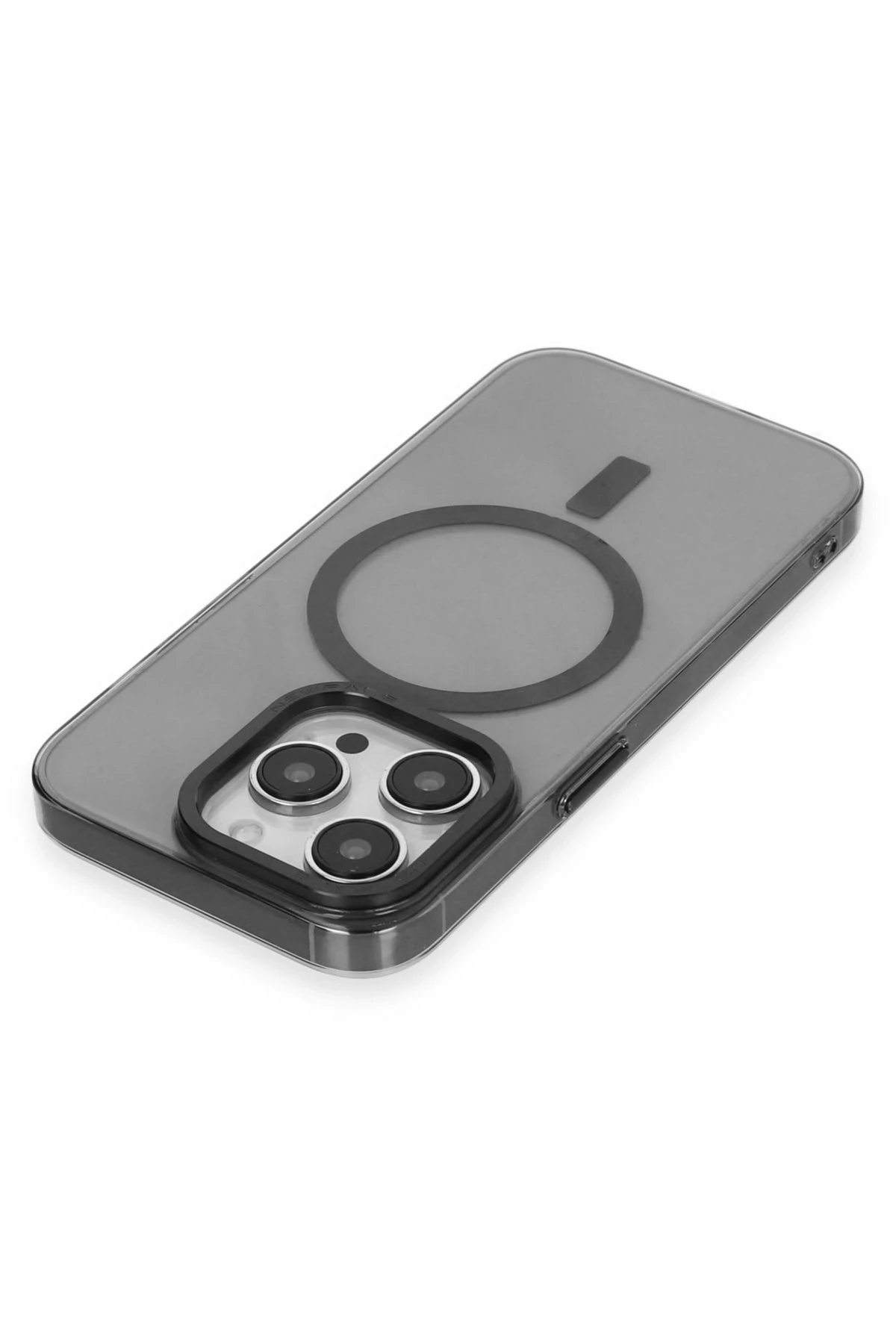 Newface Apple iPhone 14 Pro Kılıf Anka PC Magneticsafe Sert Metal Kapak - Siyah — görsel 3