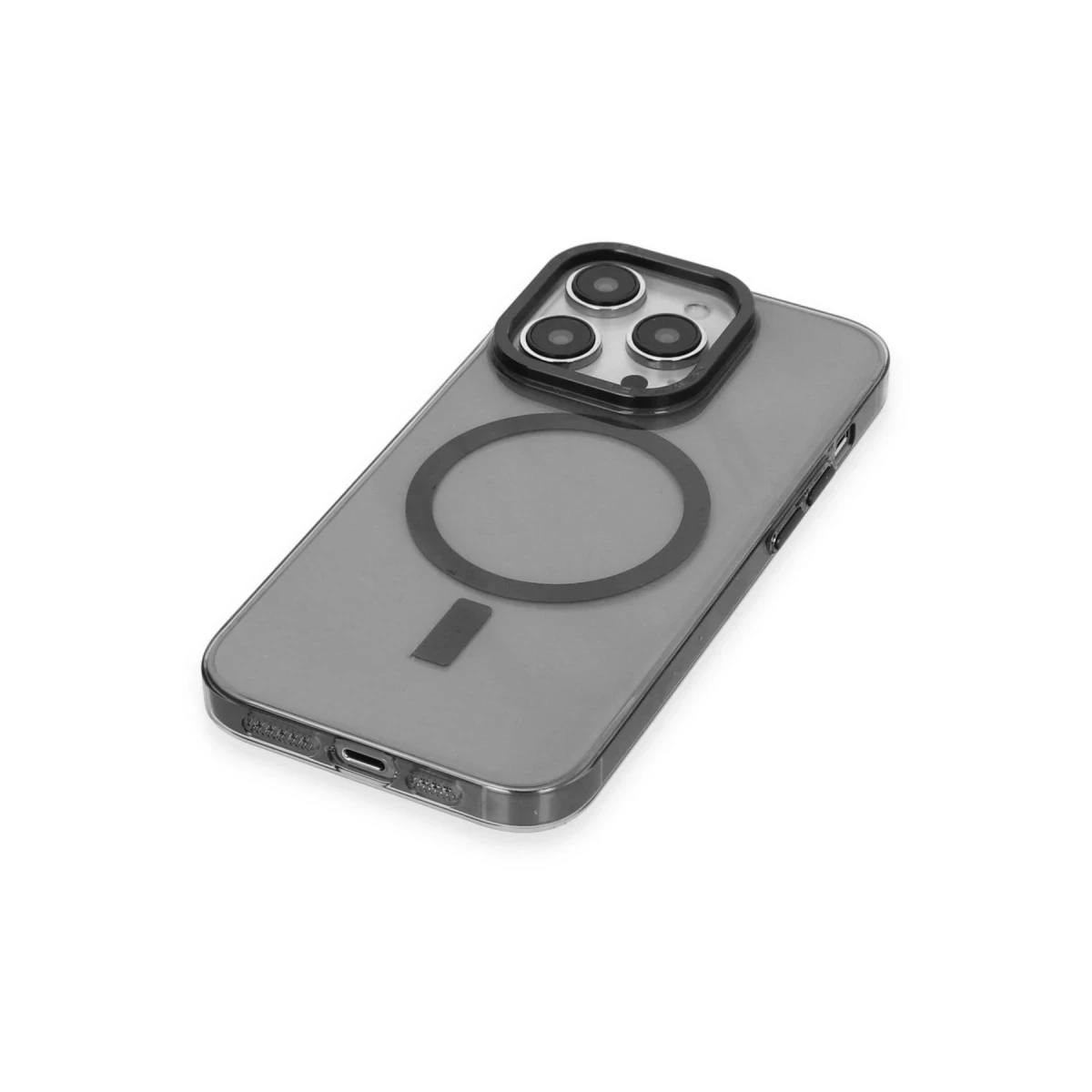 Newface Apple iPhone 14 Pro Kılıf Anka PC Magneticsafe Sert Metal Kapak - Siyah — görsel 8
