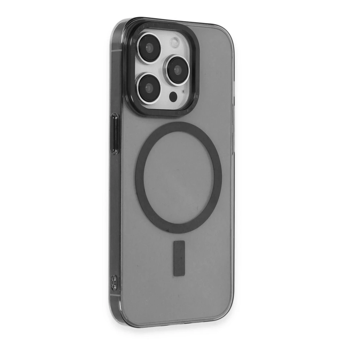 Newface Apple iPhone 14 Pro Max Kılıf Anka PC Magneticsafe Sert Metal Kapak - Siyah — görsel 5