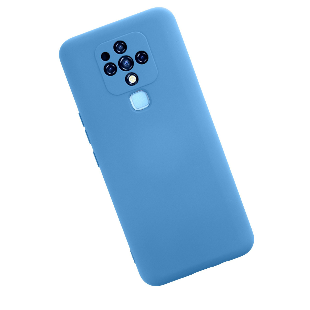 Newface Tecno Camon 16 Kılıf Nano içi Kadife Silikon - Mavi — görsel 8