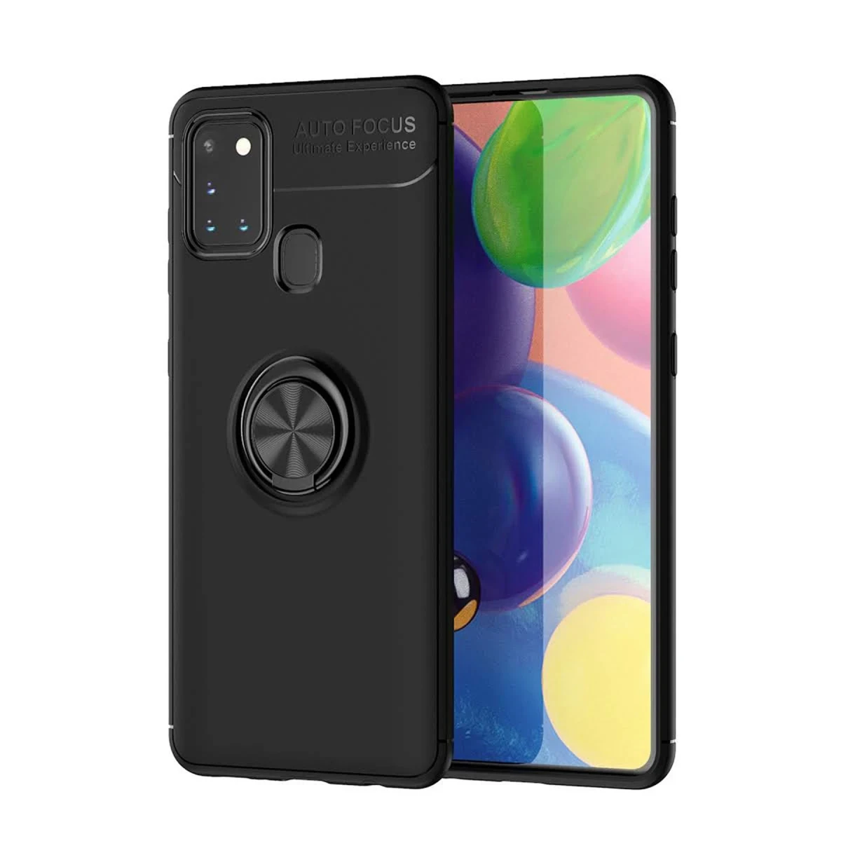 Newface Samsung Galaxy M31 Kılıf Range Yüzüklü Silikon - Siyah — görsel 10