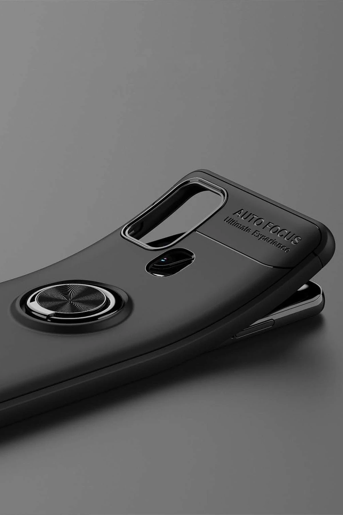 Newface Samsung Galaxy M31 Kılıf Range Yüzüklü Silikon - Siyah — görsel 6
