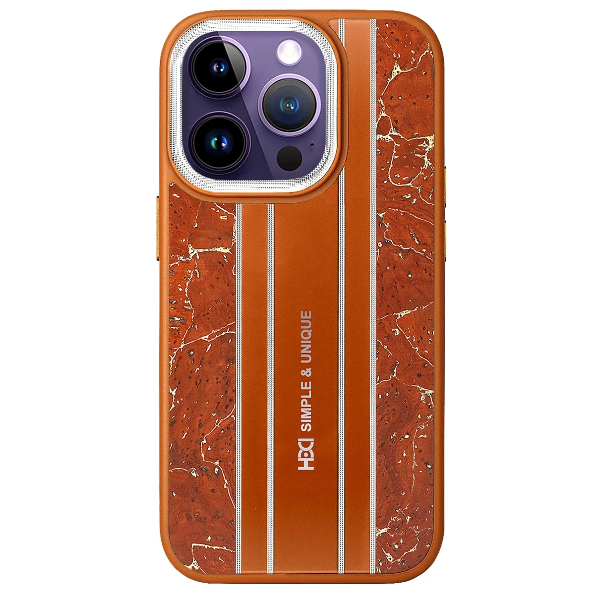 HDD Apple iPhone 14 Pro Max Kılıf HBC-188 Astra Kapak - Kahverengi