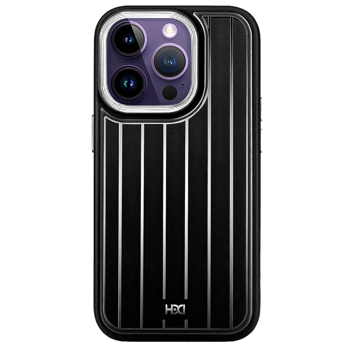 HDD Apple iPhone 13 Pro Max Kılıf HBC-190 Kolaj Kapak - Siyah
