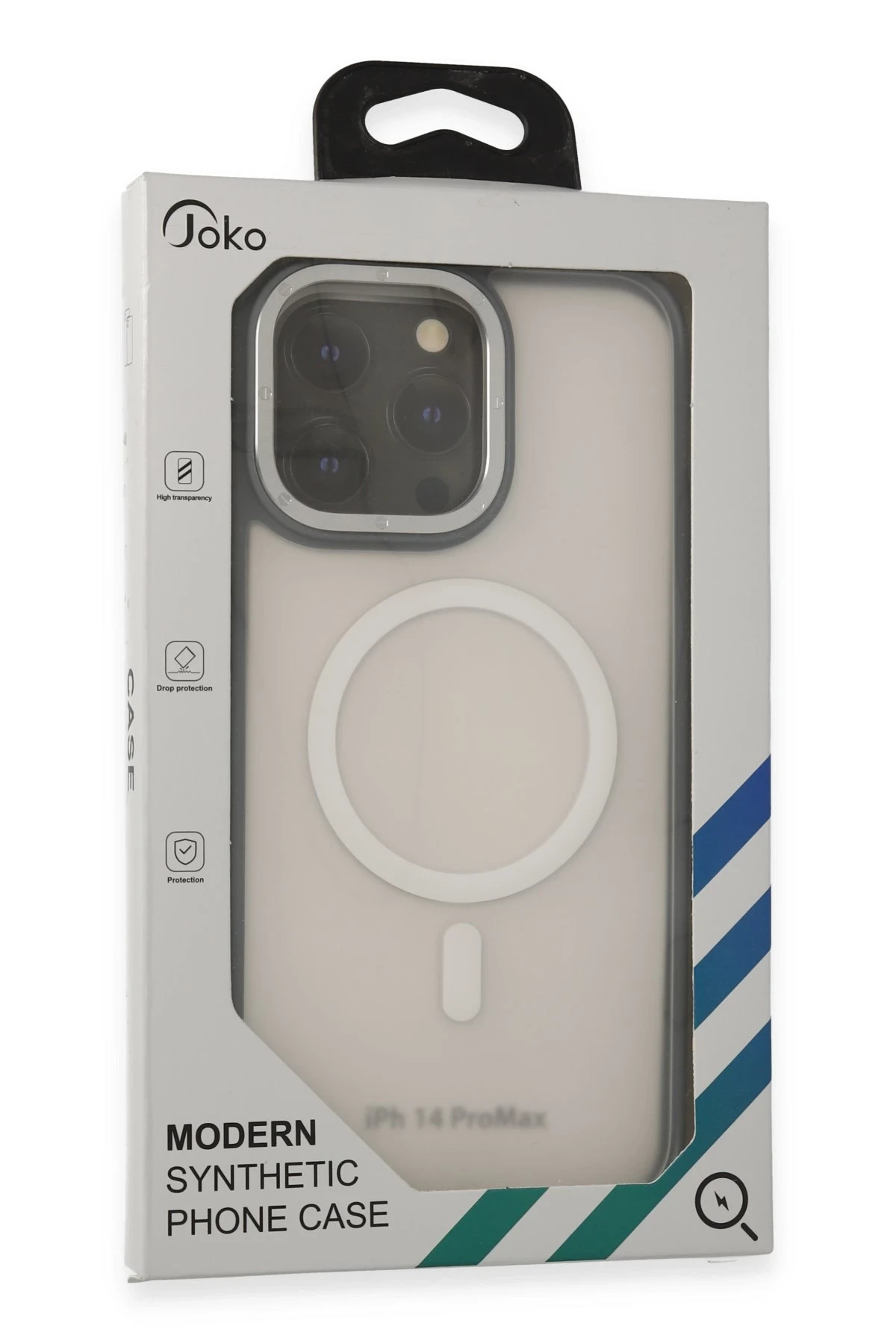 Joko iPhone 14 Pro Max Kılıf Rocky Magsafe Kapak - Siyah-Sarı