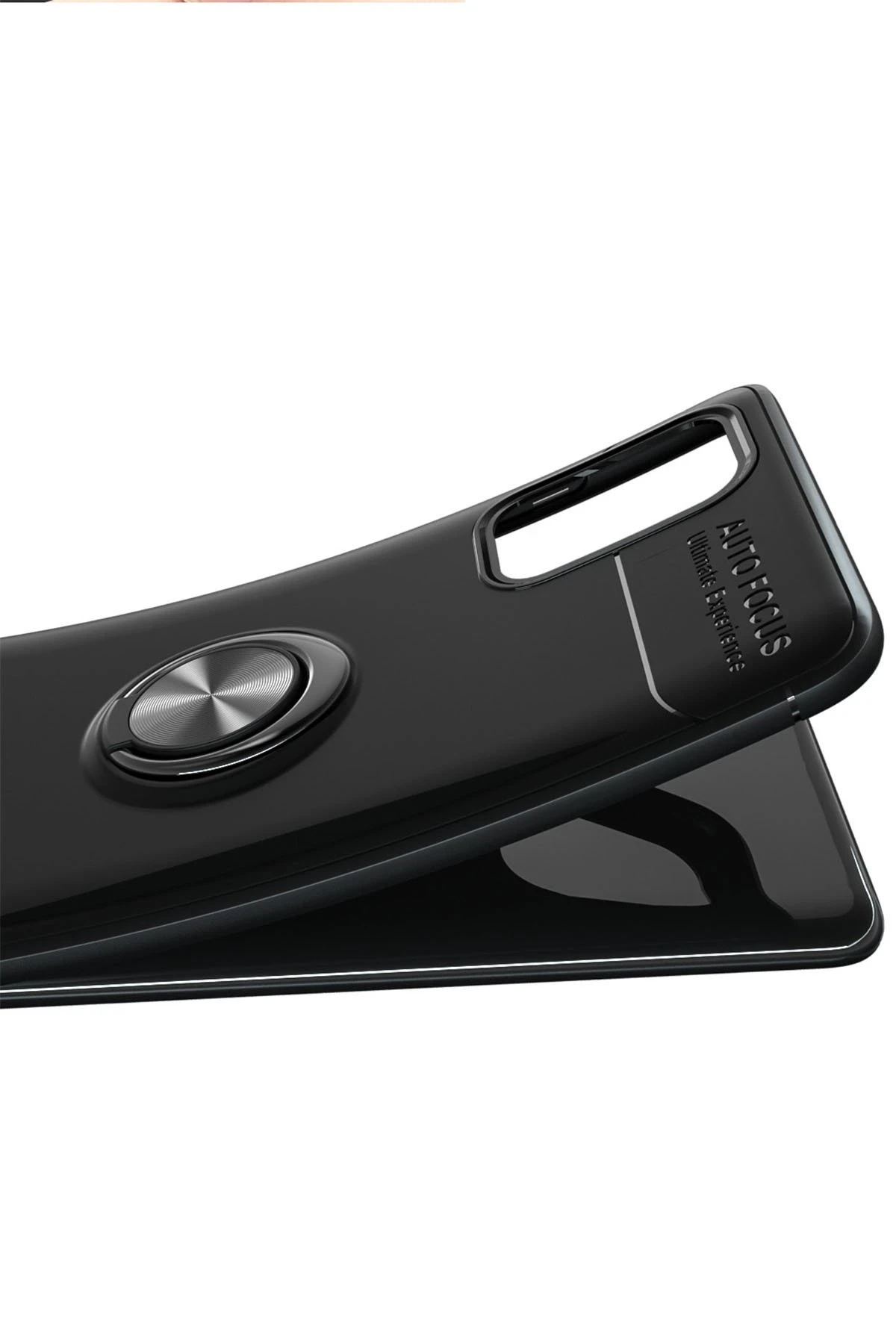 Newface Samsung Galaxy M31S Kılıf Range Yüzüklü Silikon - Siyah — görsel 3