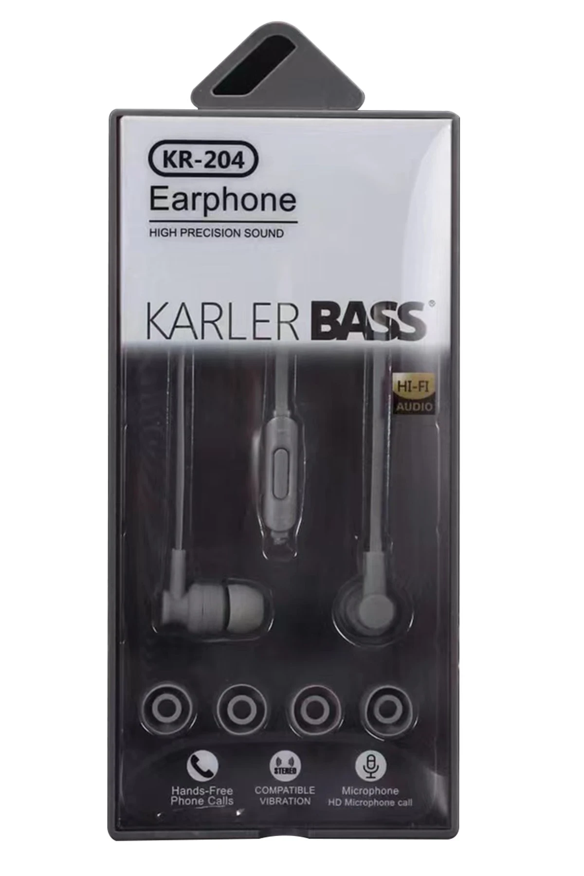 Karler Bass KR-204 Kablolu Kulaklık - Siyah