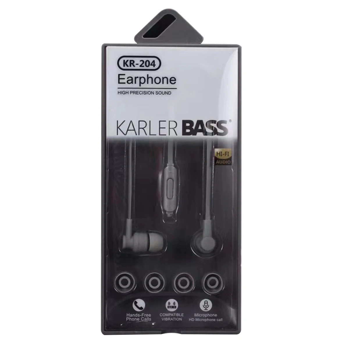 Karler Bass KR-204 Kablolu Kulaklık - Siyah — görsel 6