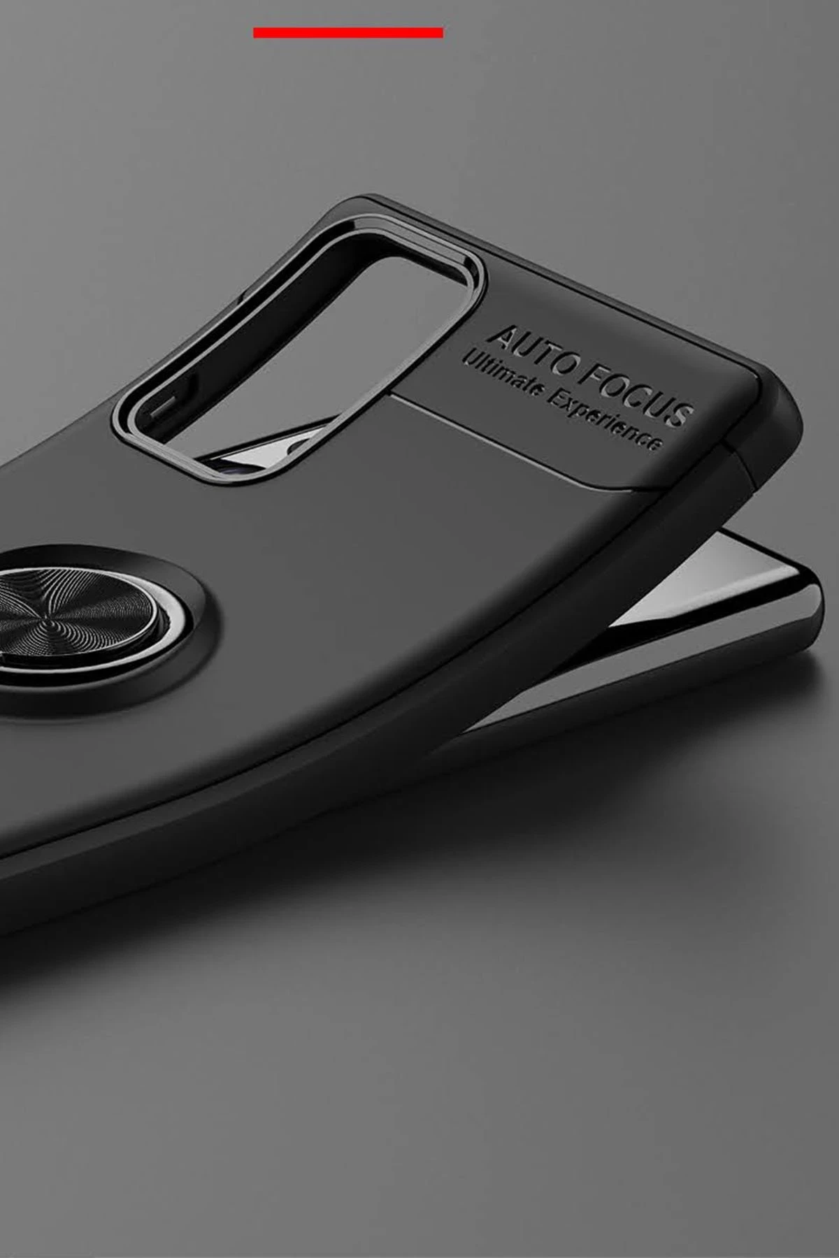 Newface Samsung Galaxy Note 20 Kılıf Range Yüzüklü Silikon - Siyah — görsel 5