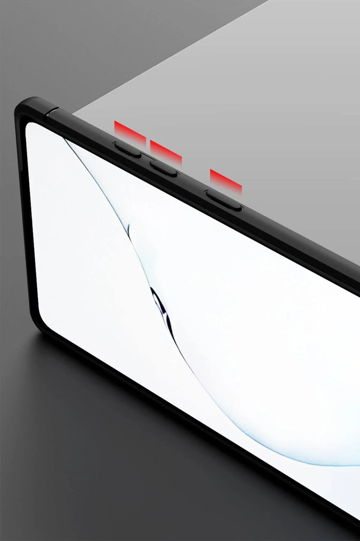 Newface Samsung Galaxy Note 20 Kılıf Range Yüzüklü Silikon - Siyah — görsel 7