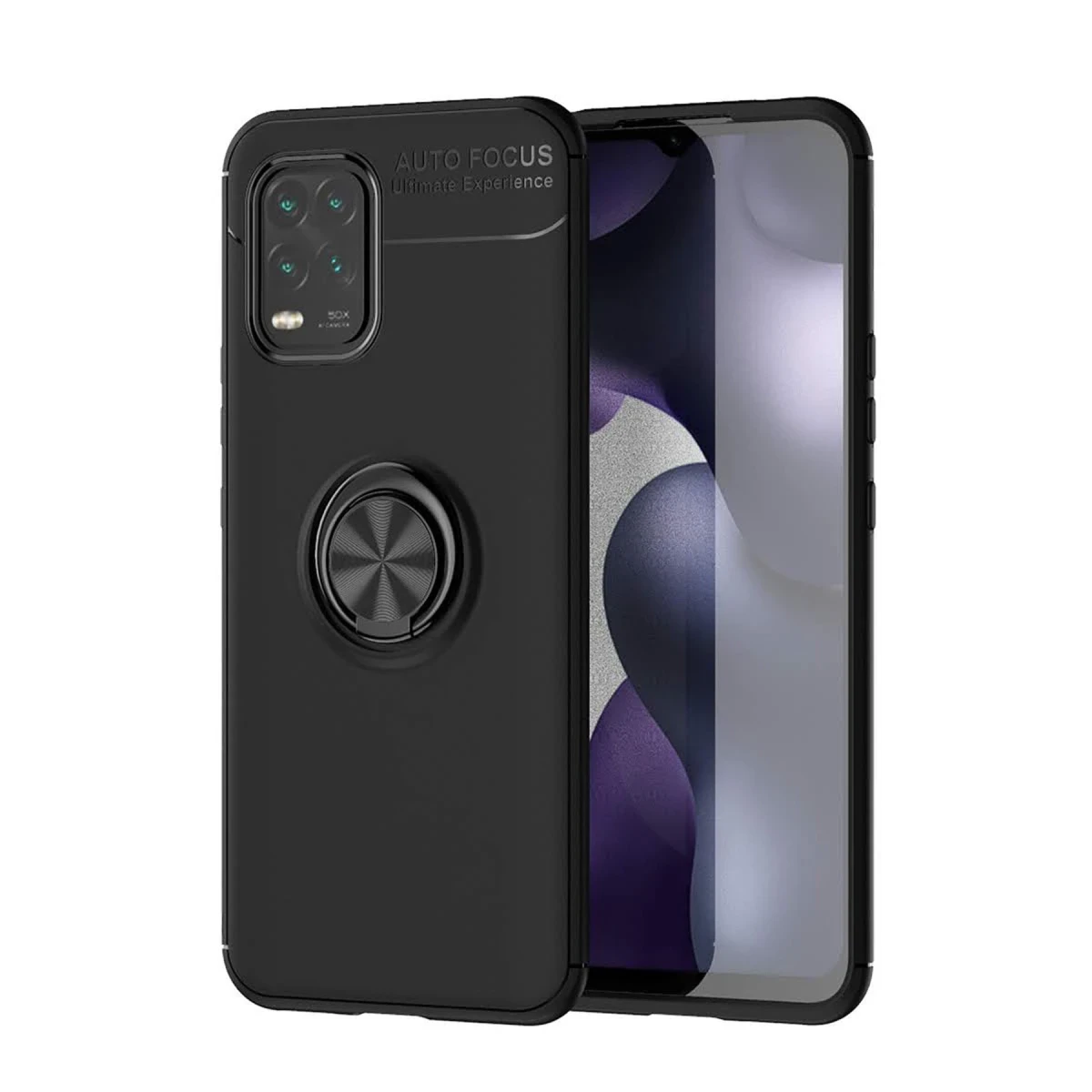 Newface Xiaomi Mi 10 Lite Kılıf Range Yüzüklü Silikon - Siyah — görsel 10