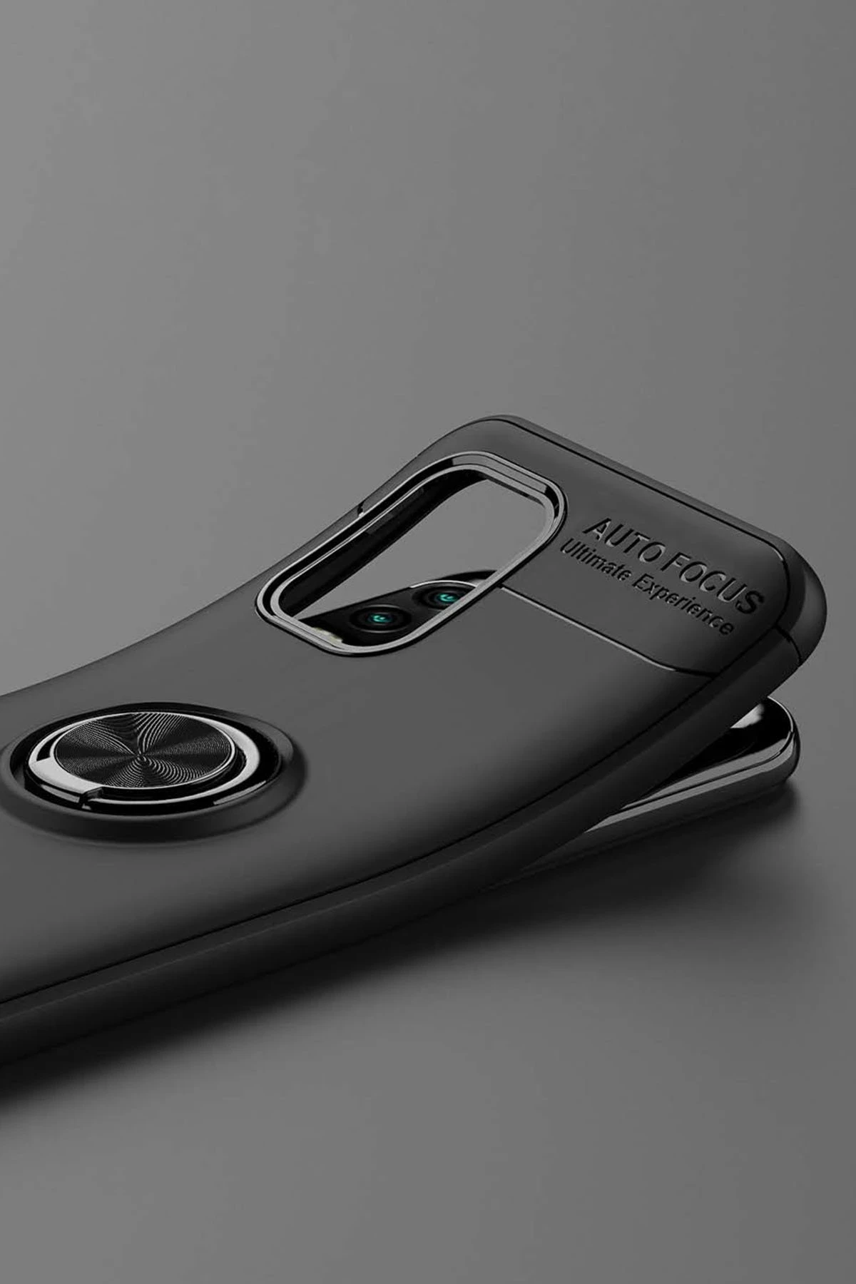 Newface Xiaomi Mi 10 Lite Kılıf Range Yüzüklü Silikon - Siyah — görsel 6