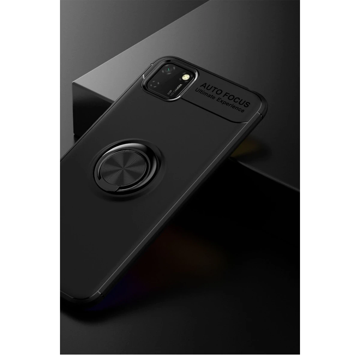 Newface Huawei Y5P Kılıf Range Yüzüklü Silikon - Siyah — görsel 6