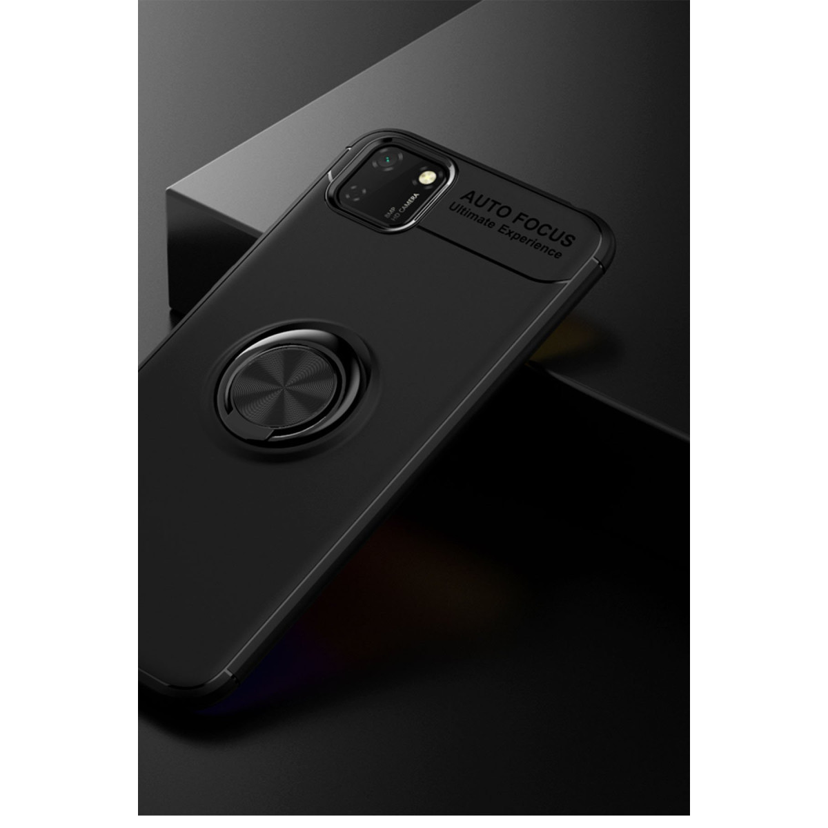 Newface Huawei Y5P Kılıf Range Yüzüklü Silikon - Siyah — görsel 10