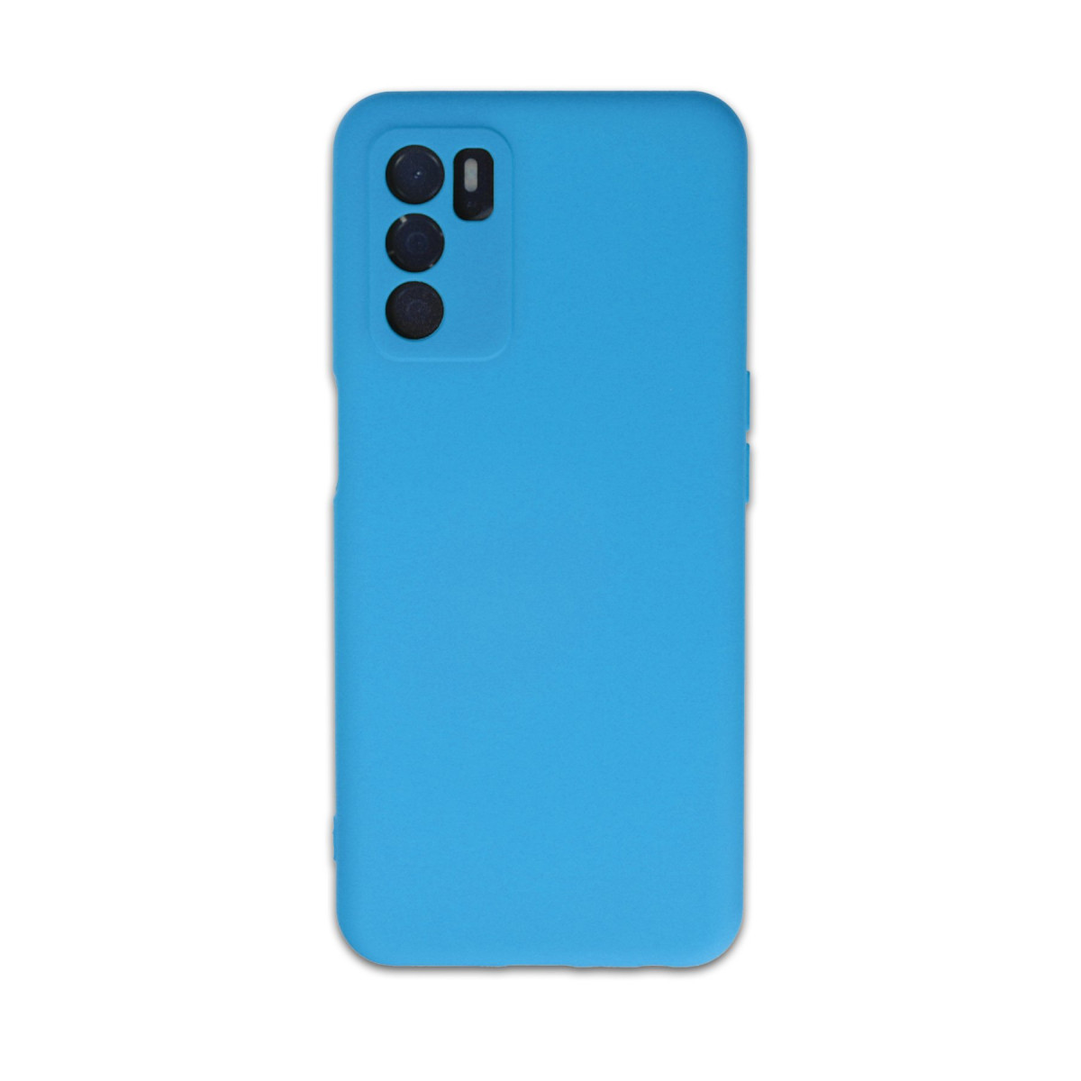Newface Oppo A16 Kılıf Nano içi Kadife Silikon - Mavi — görsel 7