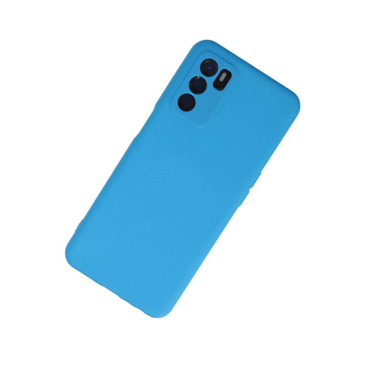 Newface Oppo A16 Kılıf Nano içi Kadife Silikon - Mavi — görsel 8