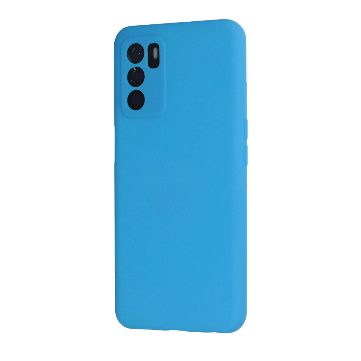 Newface Oppo A16 Kılıf Nano içi Kadife Silikon - Mavi — görsel 6