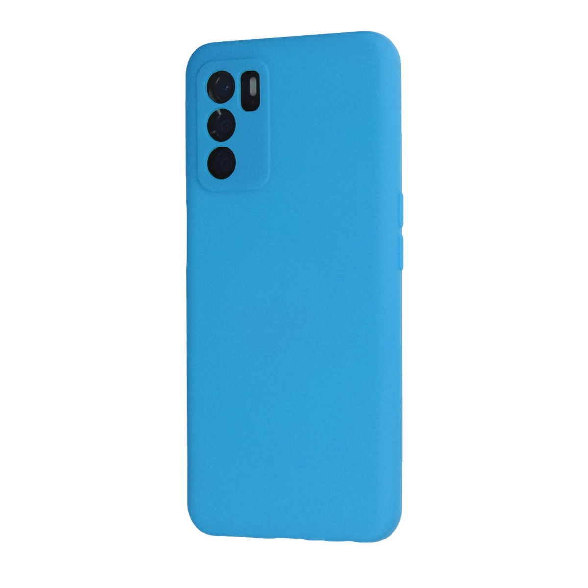Newface Oppo A16 Kılıf Nano içi Kadife Silikon - Mavi — görsel 9