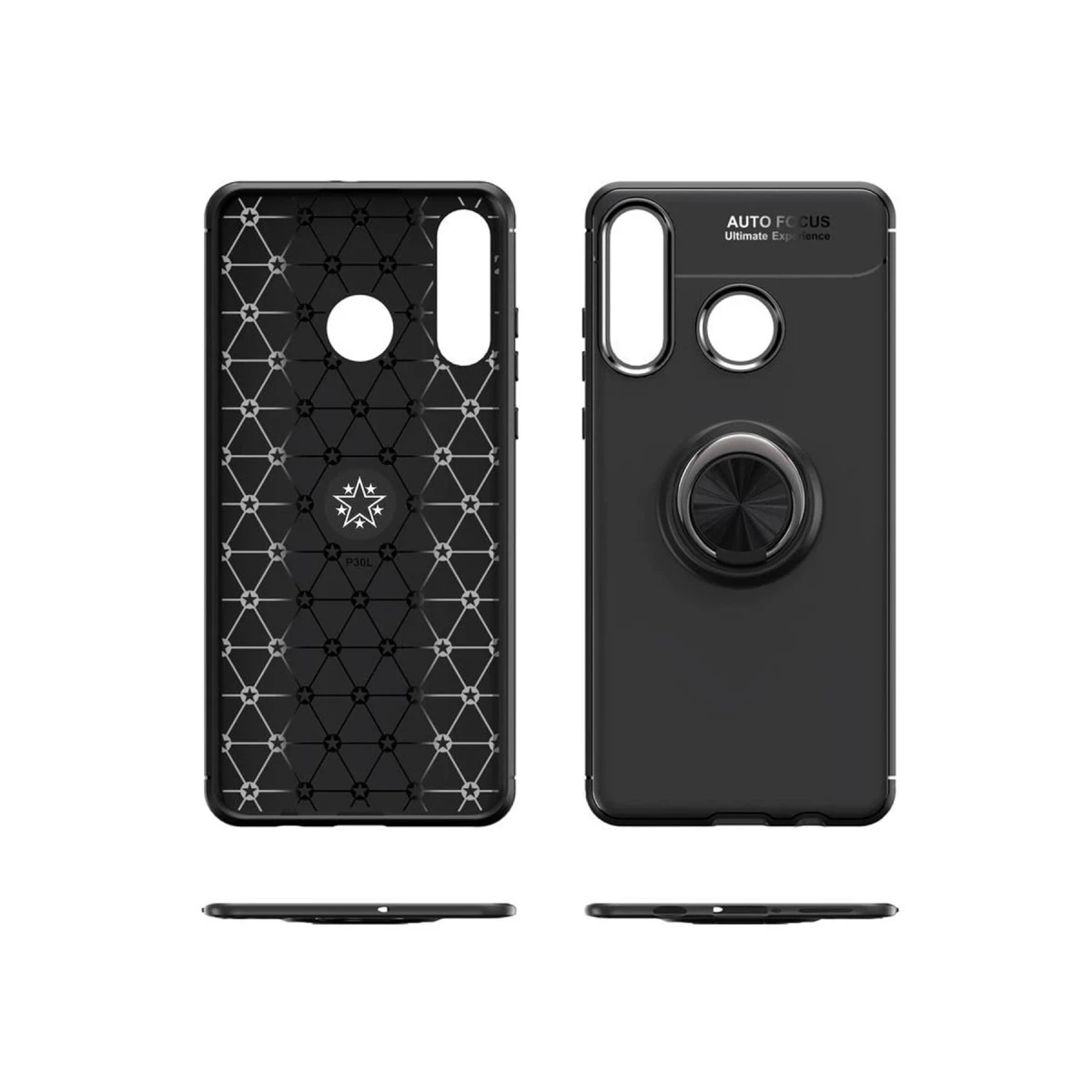 Newface Huawei Y6P Kılıf Range Yüzüklü Silikon - Siyah — görsel 9