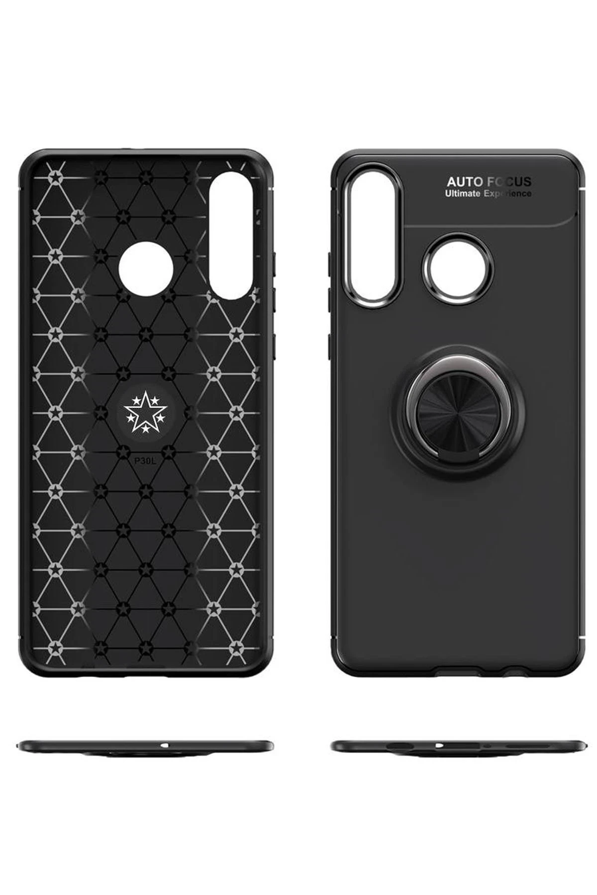 Newface Huawei Y6P Kılıf Range Yüzüklü Silikon - Mavi