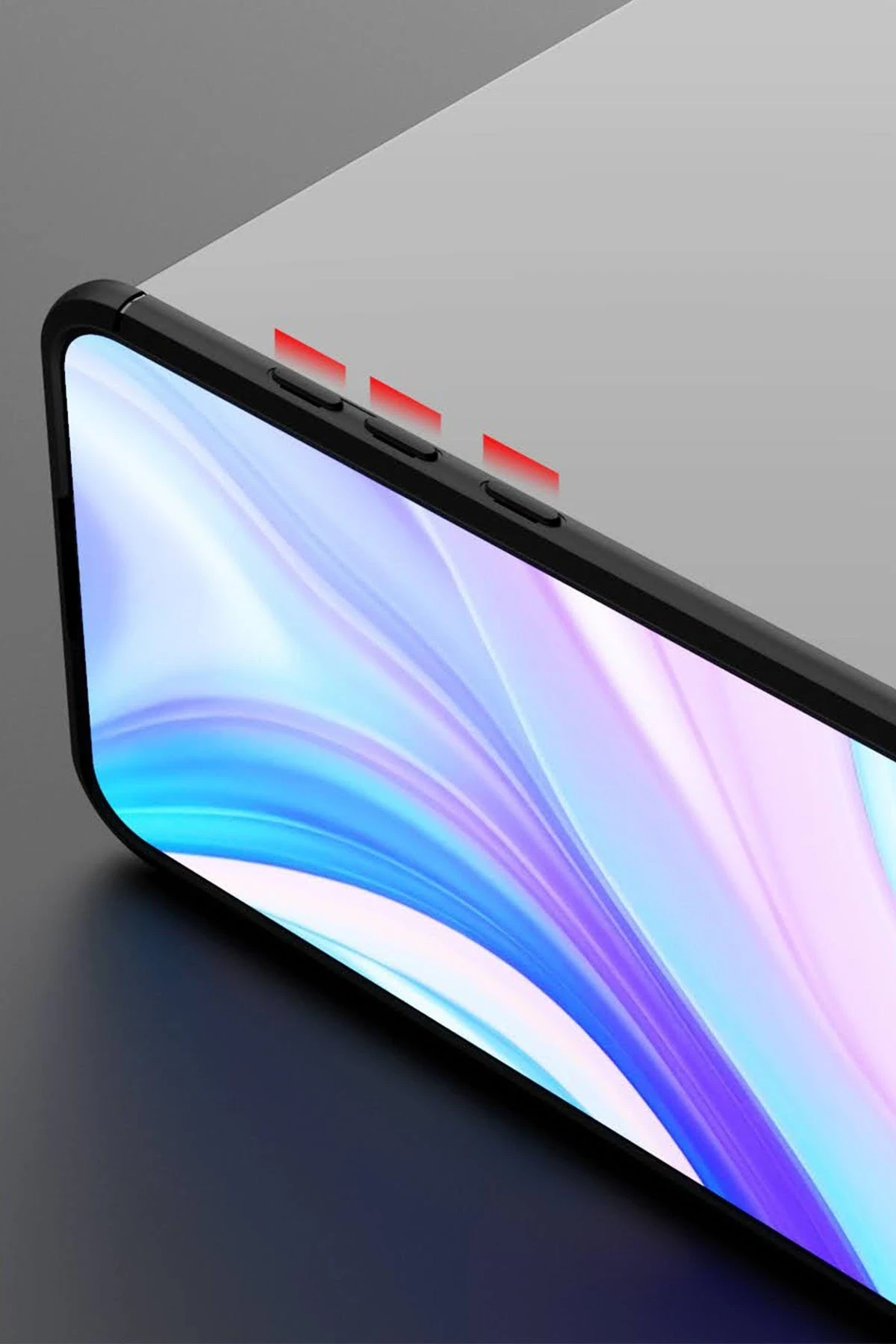 Newface Huawei P Smart S Kılıf Range Yüzüklü Silikon - Siyah — görsel 8