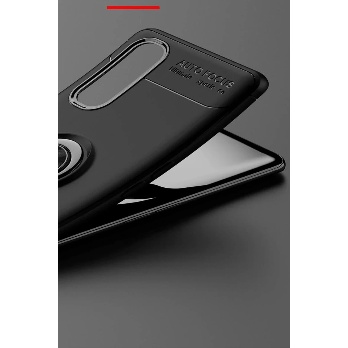 Newface Oppo Find X2 Kılıf Range Yüzüklü Silikon - Siyah — görsel 11