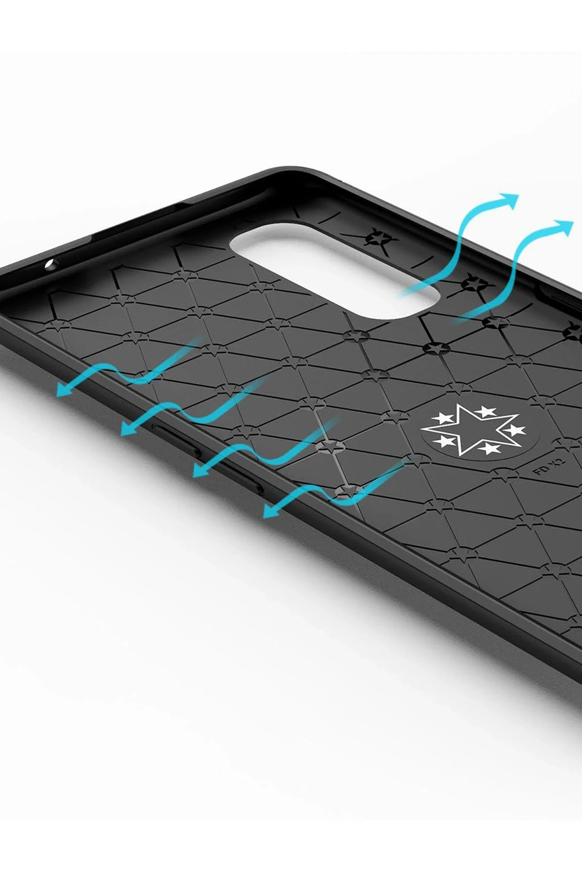 Newface Oppo Find X2 Kılıf Range Yüzüklü Silikon - Siyah — görsel 6