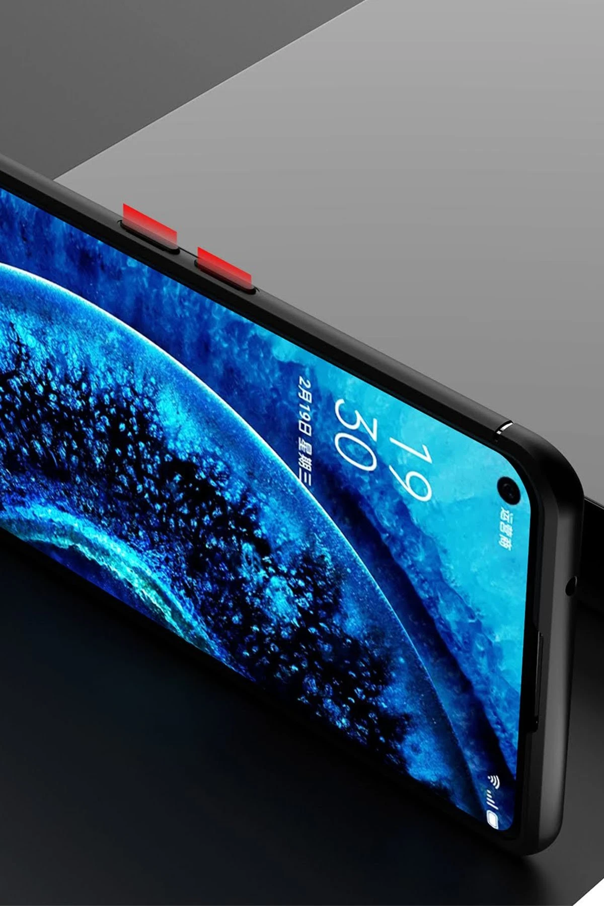 Newface Oppo Find X2 Kılıf Range Yüzüklü Silikon - Siyah — görsel 7