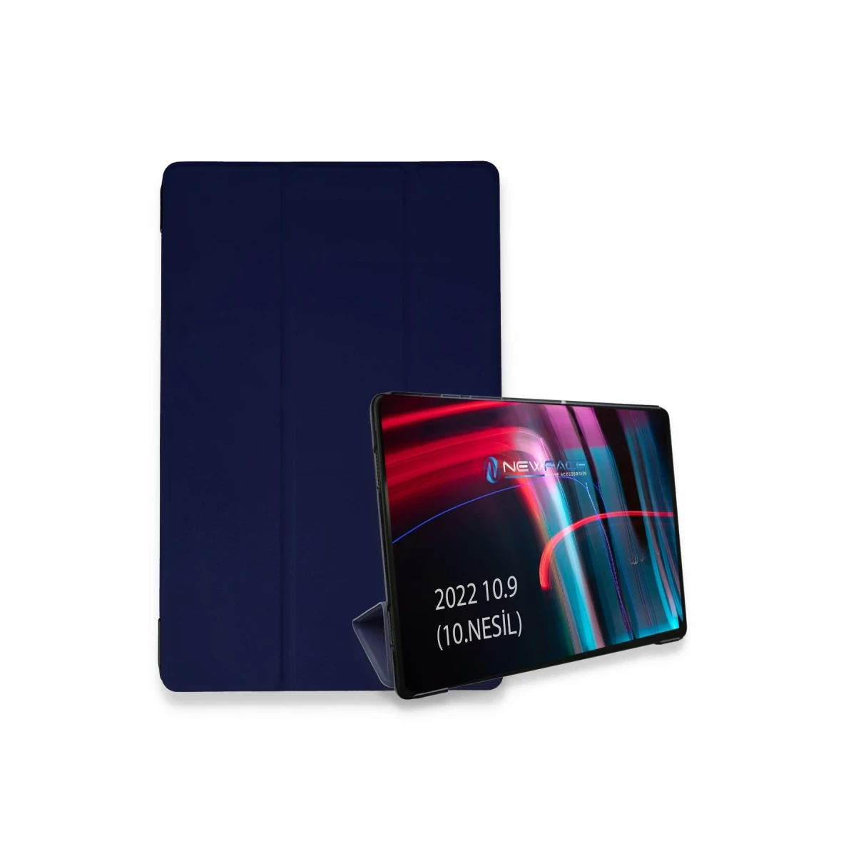 Newface Apple iPad 2025 10.9 10.Nesil (A16) Kılıf Tablet Smart Kılıf - Lacivert