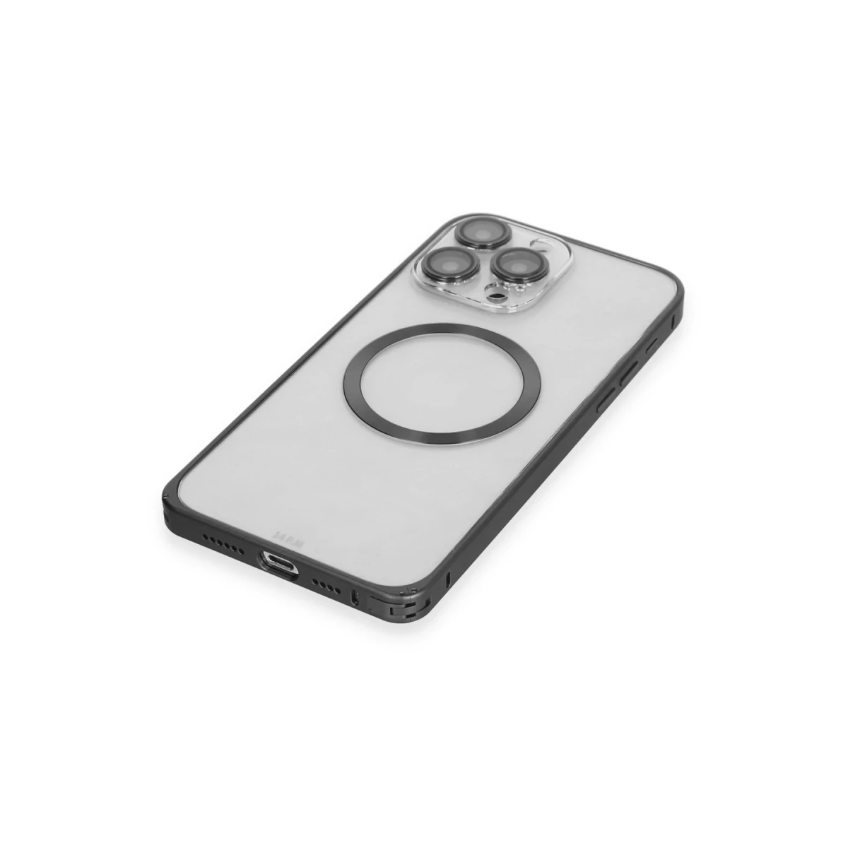 Joko Apple iPhone 15 Pro Kılıf Metal Bumper Magneticsafe Kapak - Siyah — görsel 11