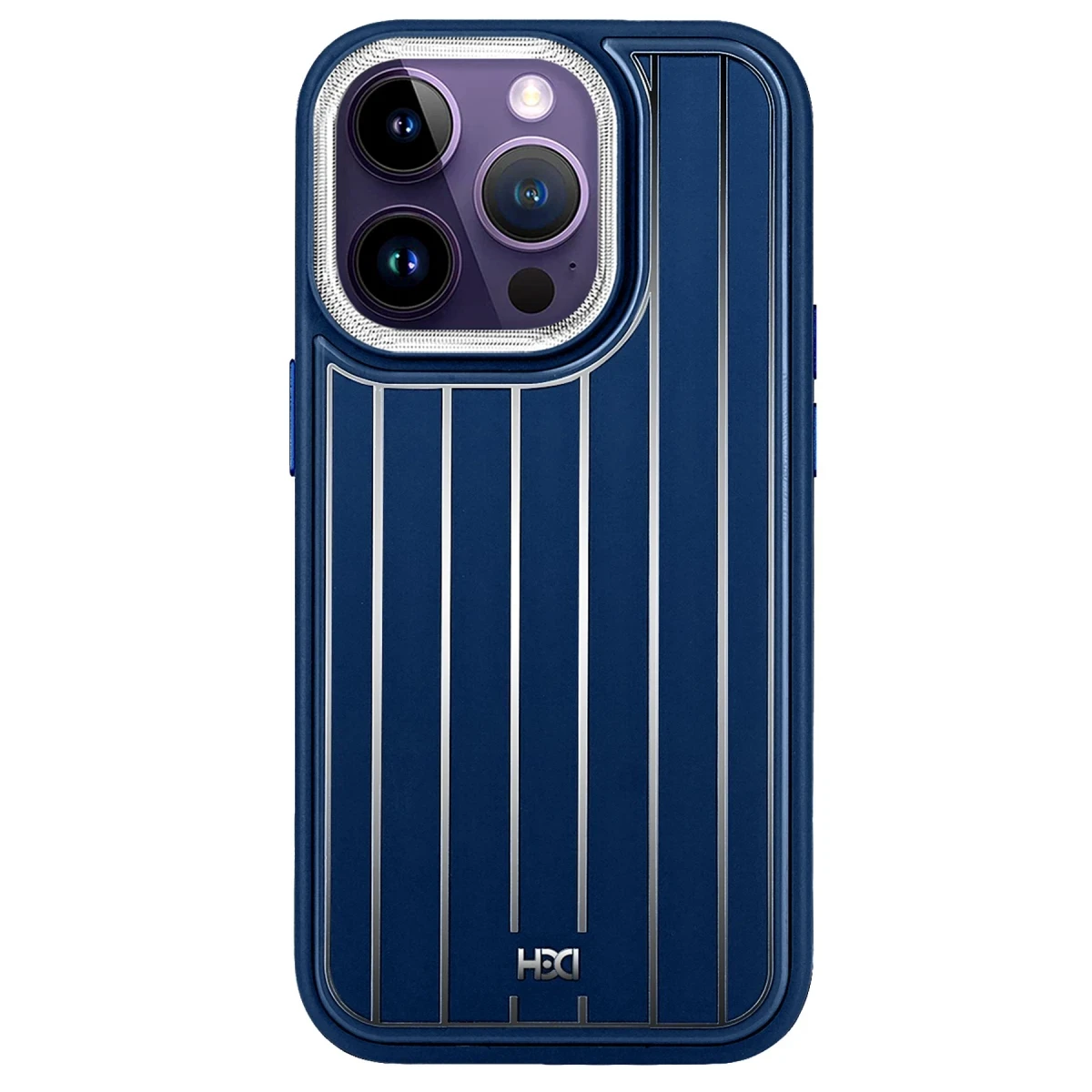 HDD Apple iPhone 14 Pro Max Kılıf HBC-190 Kolaj Kapak - Lacivert