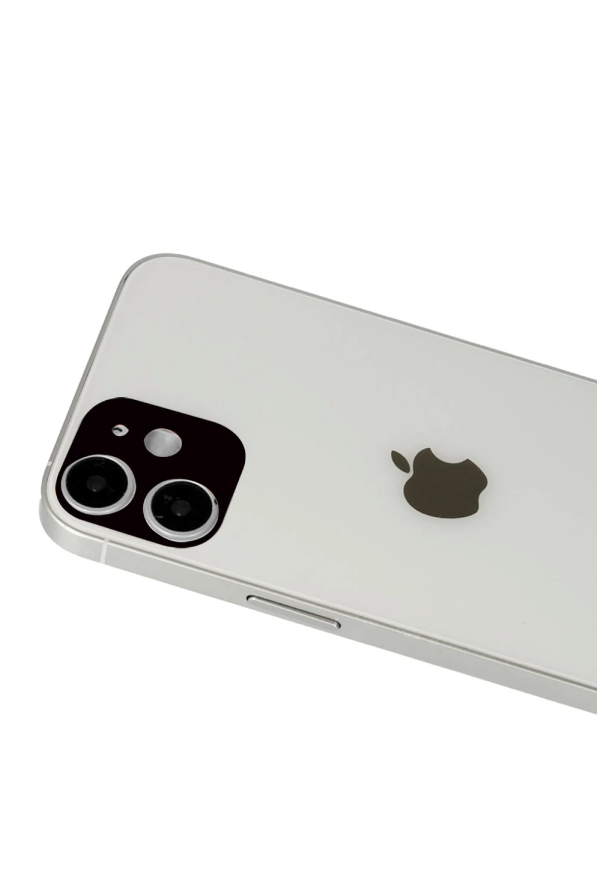 Newface Apple iPhone 12 Rainbow Kamera Lens Koruma Cam - Siyah