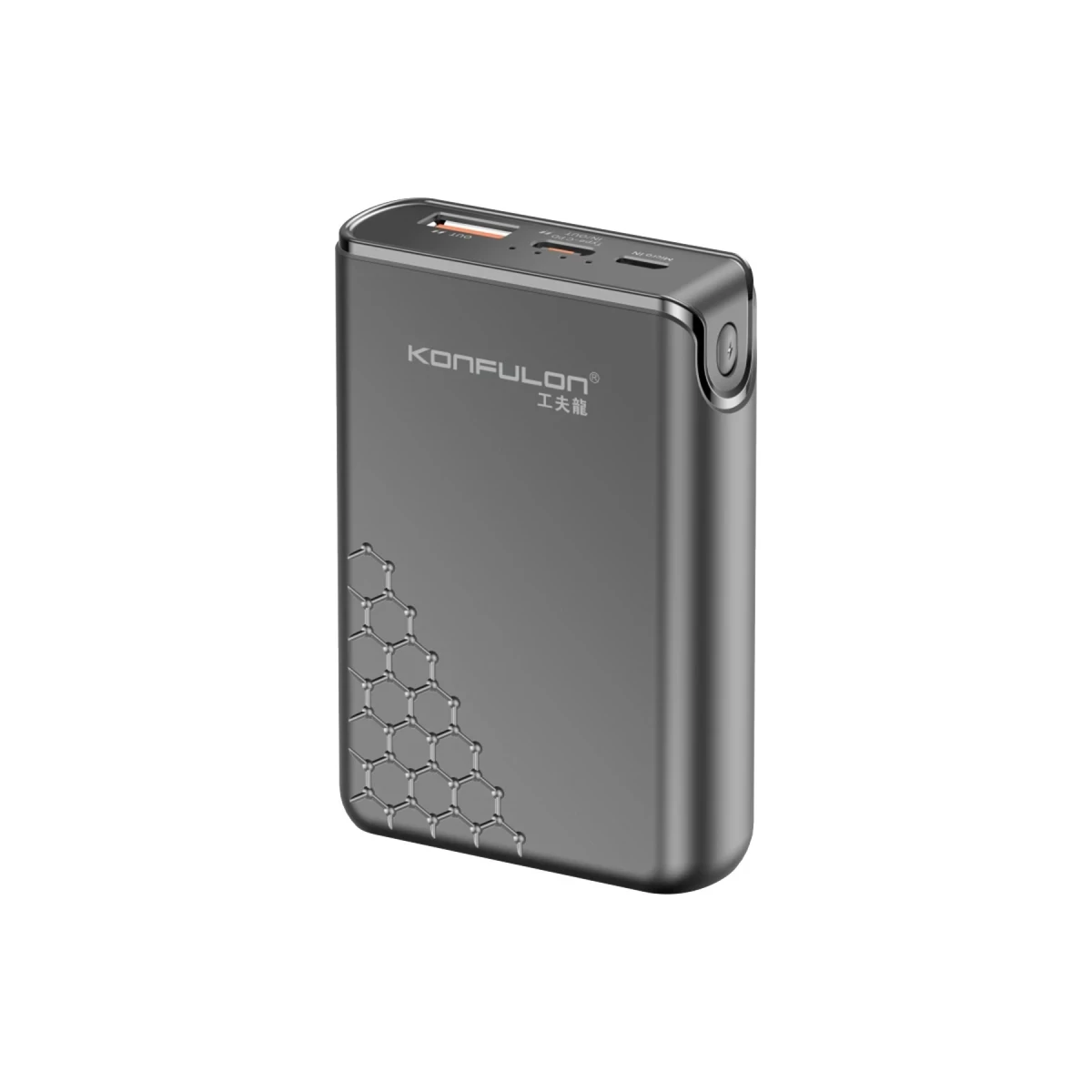 Konfulon A6Q 22.5W Usb 3.0 ve 20W Type-C Çıkışlı 10.000 mAh PD Powerbank - Siyah — görsel 11