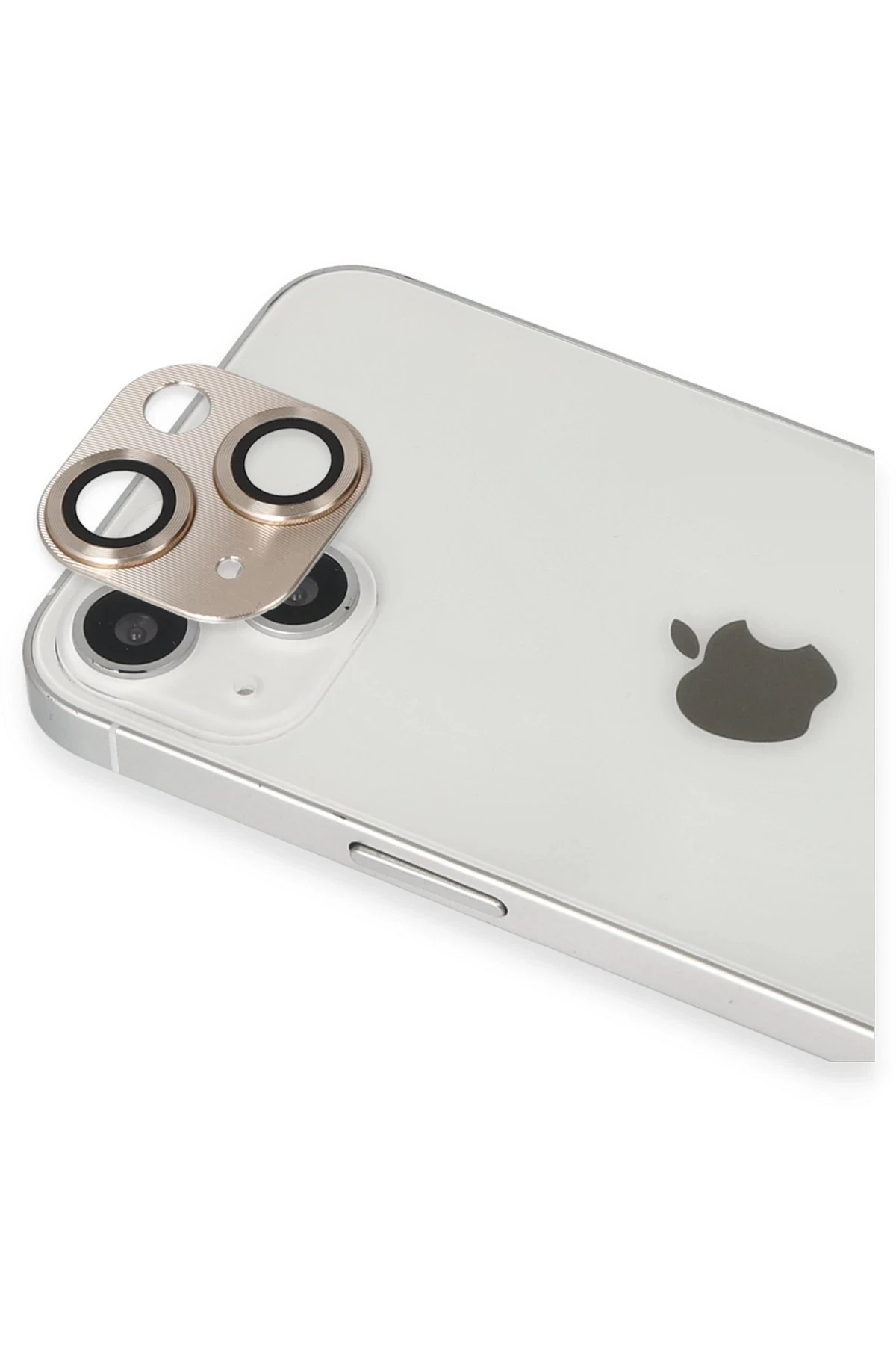 Newface iPhone 13 Pers Alüminyum Kamera Lens - Gold