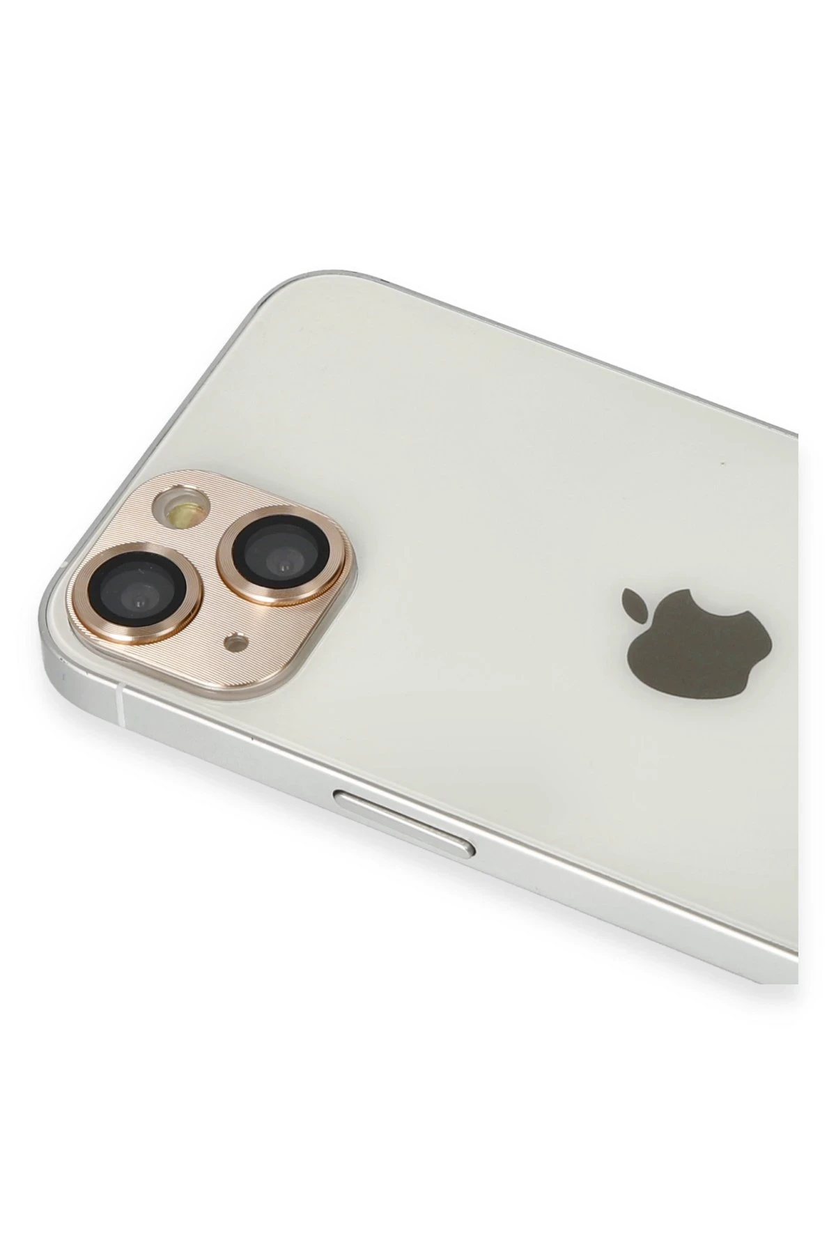 Newface iPhone 13 Pers Alüminyum Kamera Lens - Gold