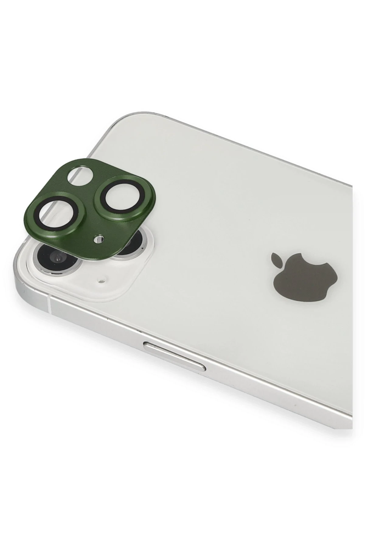 Newface iPhone 13 Pers Alüminyum Kamera Lens - Yeşil