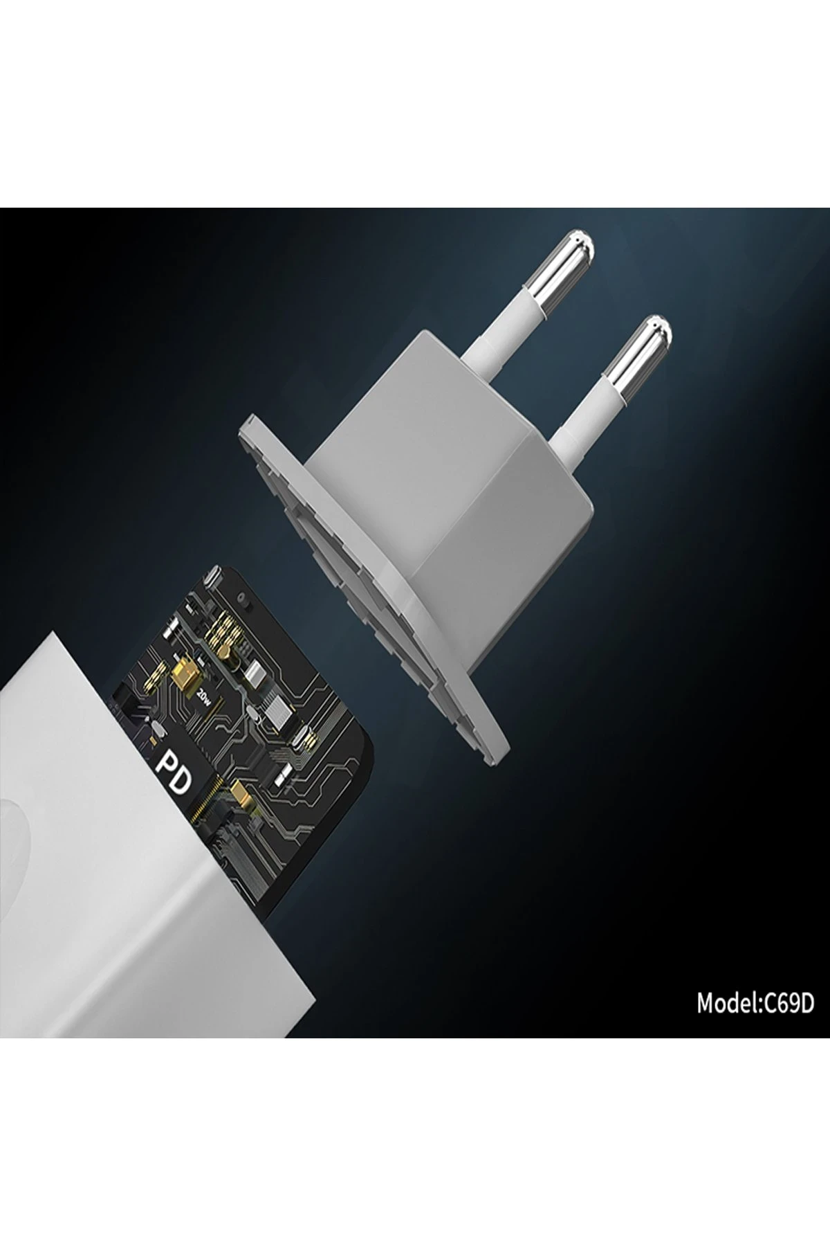 Konfulon C69D 20W + DC13 1M 20W Type-C to Lightning Kablolu PD Şarj Cihazı — görsel 4