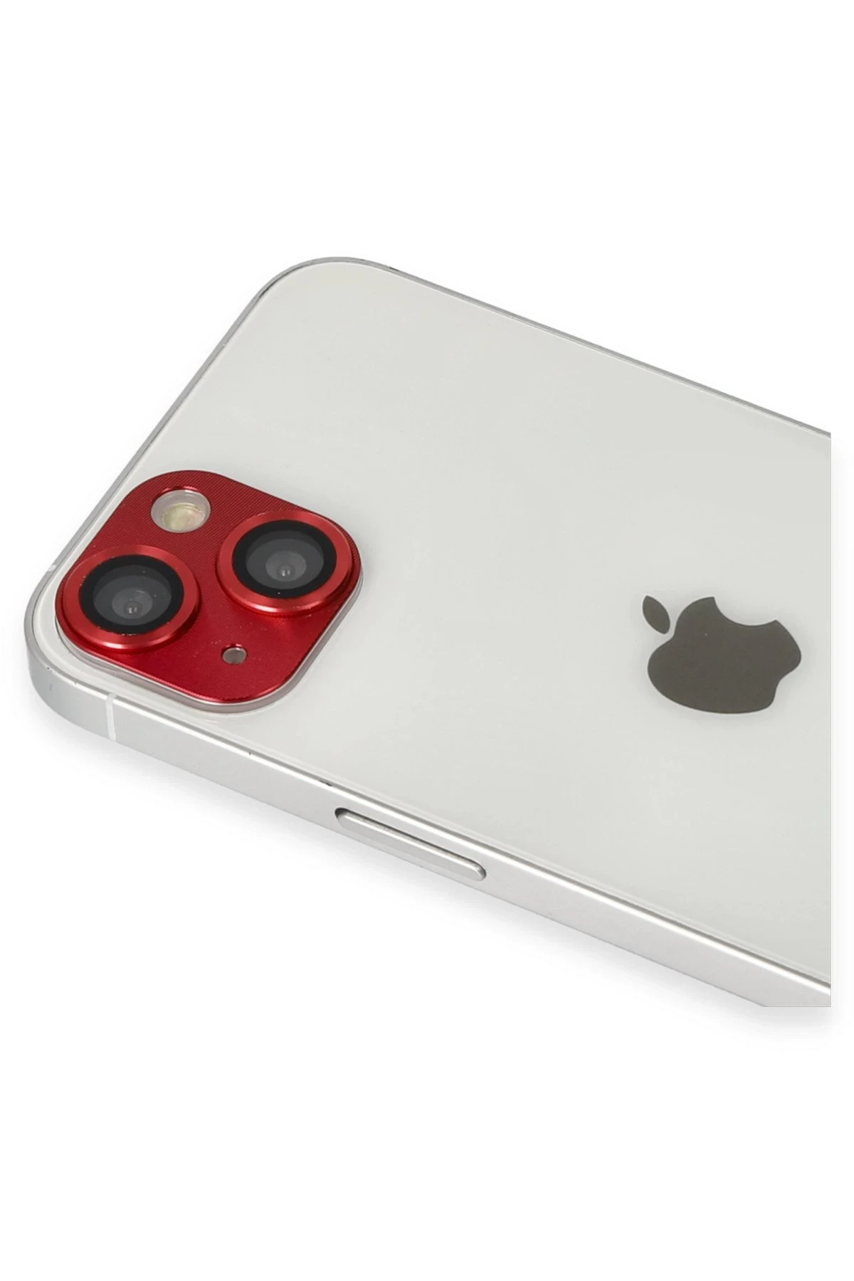 Newface iPhone 13 Pers Alüminyum Kamera Lens - Kırmızı