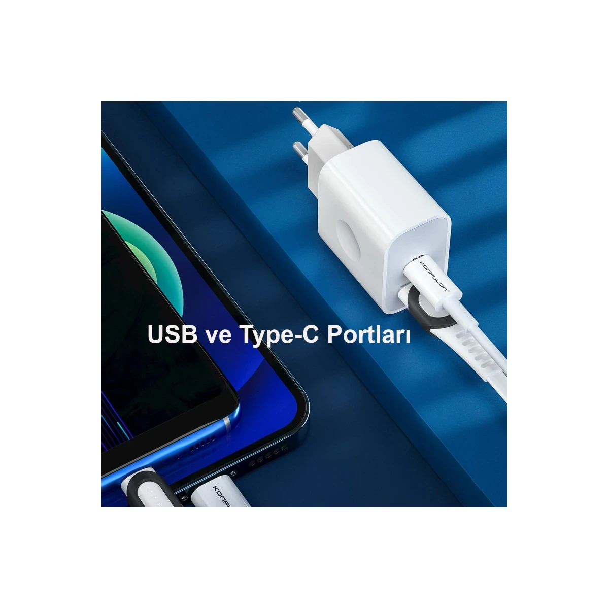Konfulon C69Q 1 Adet 20W Type-C ve 1 Adet 18W Usb 3.0 Çıkışlı PD Şarj Cihazı — görsel 9