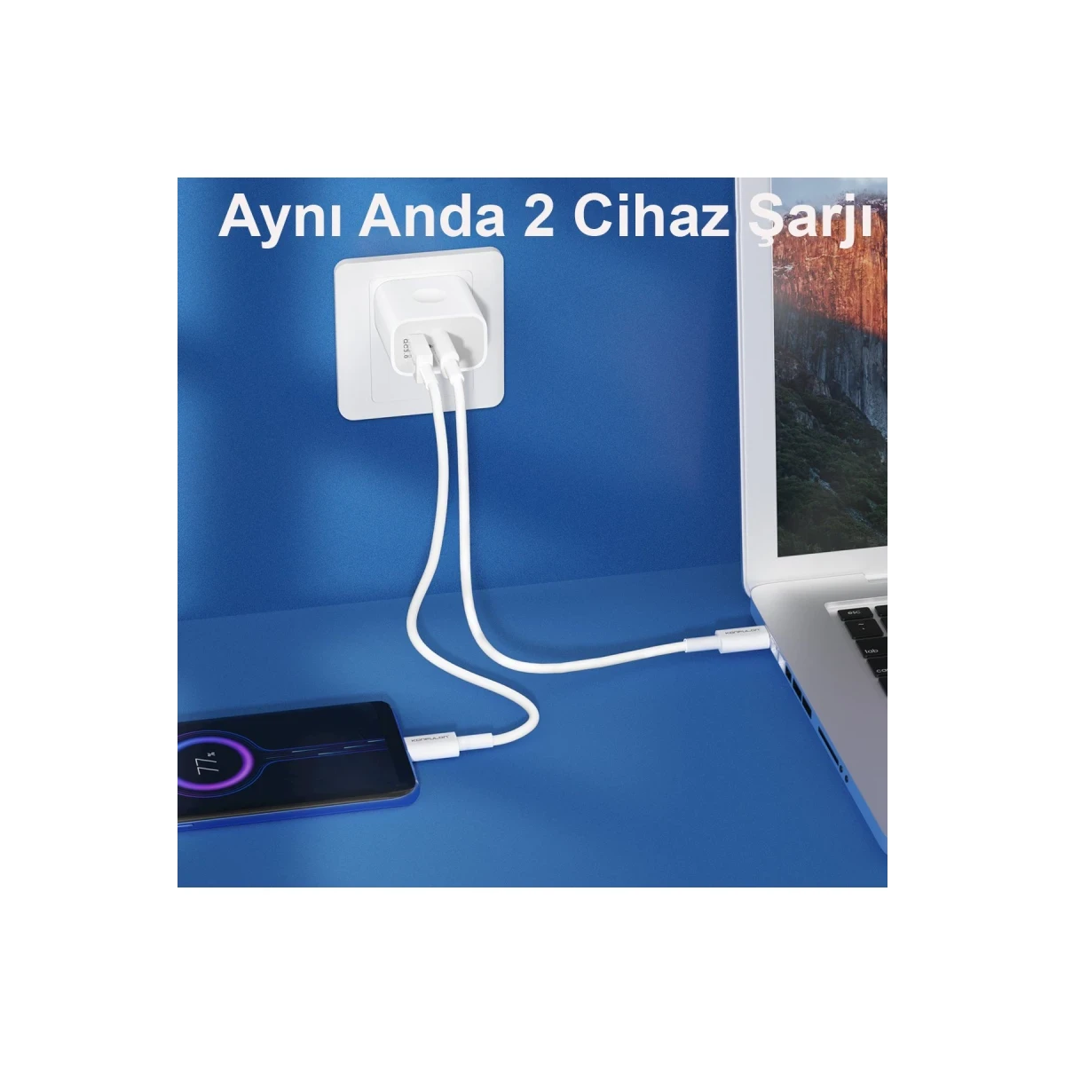 Konfulon C69Q 1 Adet 20W Type-C ve 1 Adet 18W Usb 3.0 Çıkışlı PD Şarj Cihazı — görsel 10