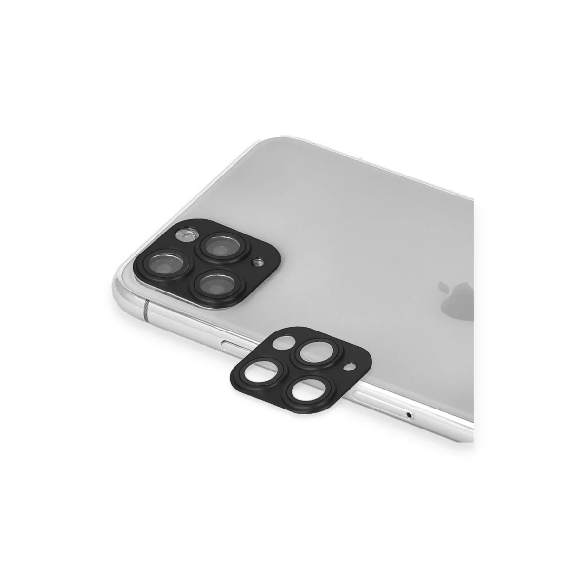 Newface Apple iPhone 11 Pro Max Pers Alüminyum Kamera Lens - Siyah — görsel 5