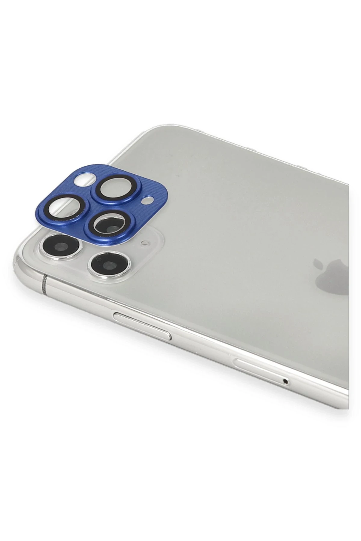 Newface iPhone 11 Pro Max Pers Alüminyum Kamera Lens - Lacivert
